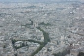 View of the Arc de Triomphe...