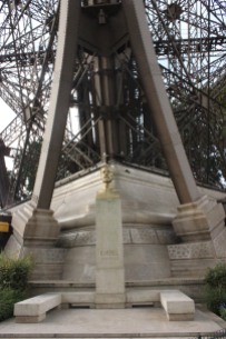 Bust of Gustave Eiffel at the Base of the Tower