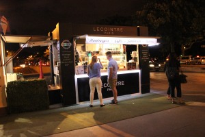 Food Kiosk at the Base of the Eiffel Tower - Paris